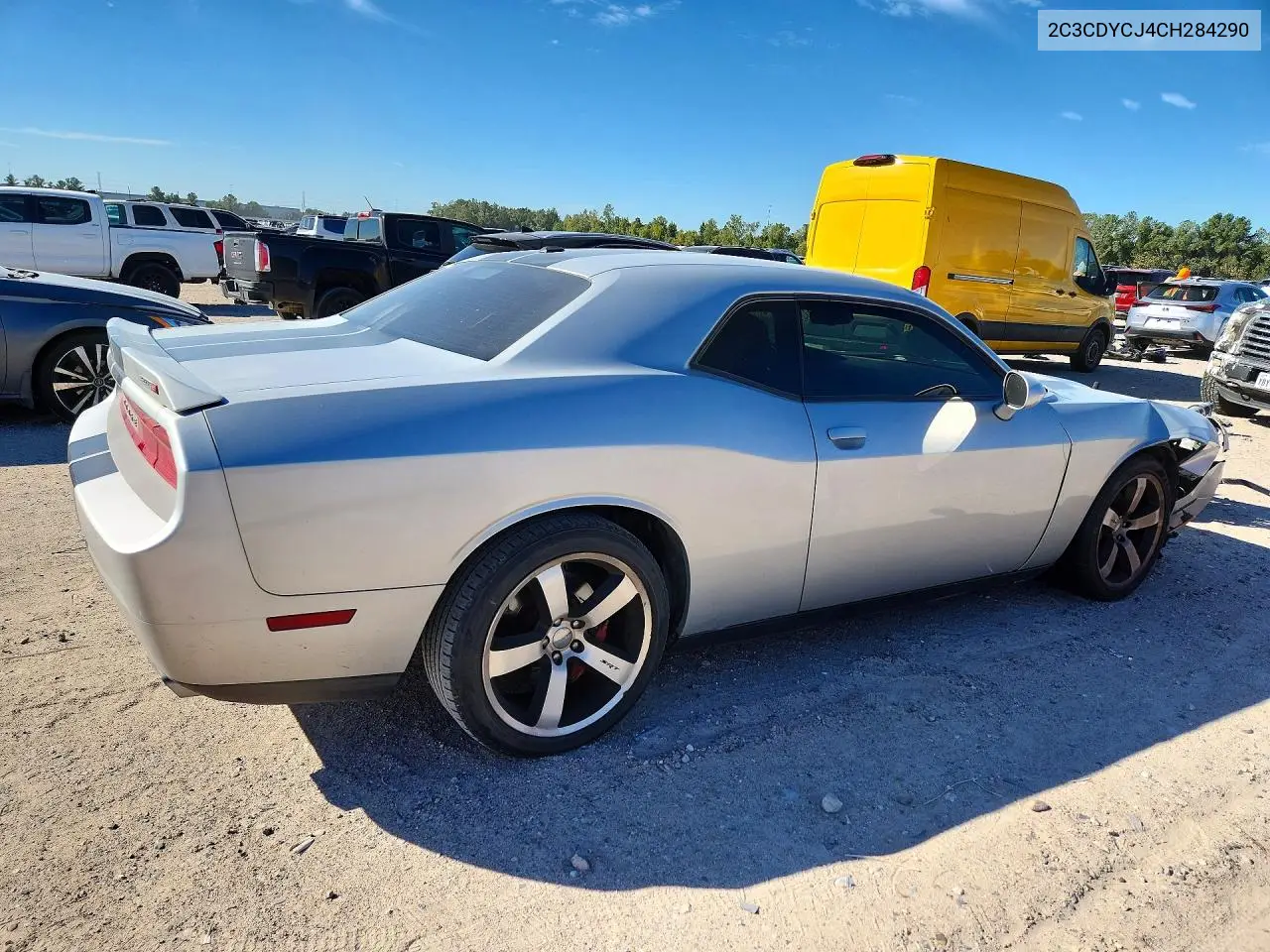 2012 DODGE CHALLENGER VIN 2C3CDYCJ4CH284290 — фото 3