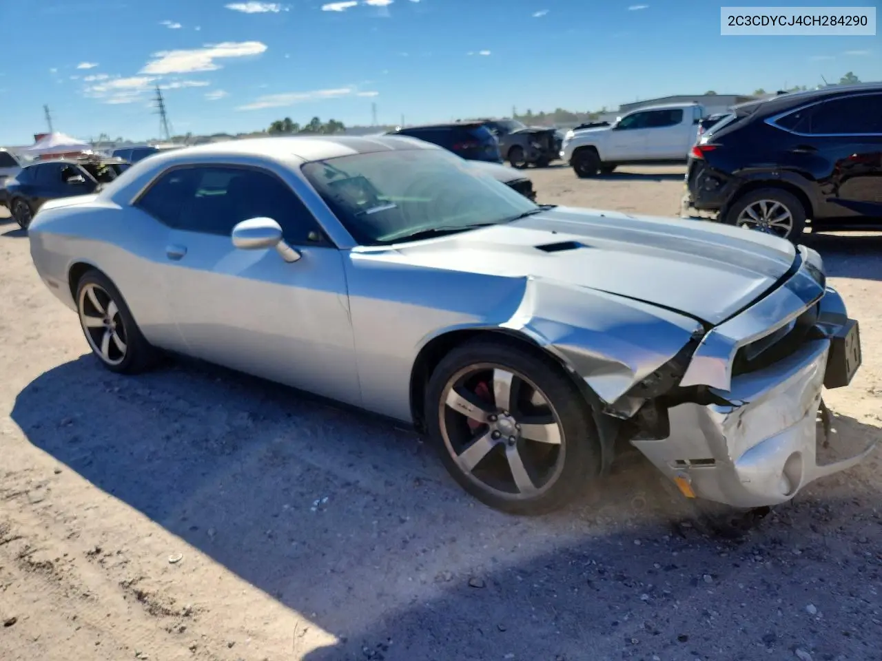 2012 DODGE CHALLENGER VIN 2C3CDYCJ4CH284290 — фото 4