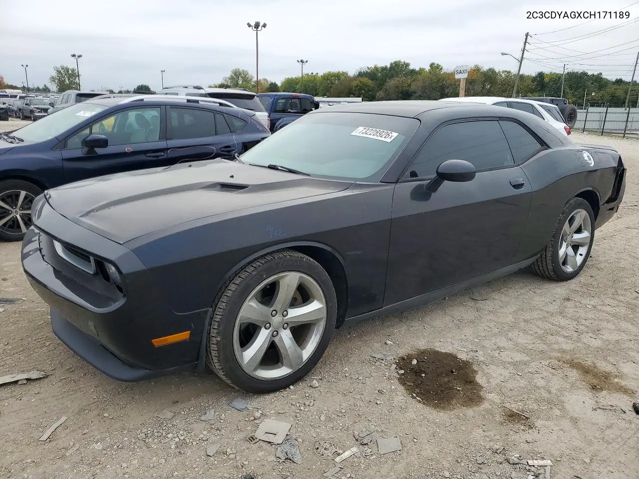 DODGE CHALLENGER 2012, VIN 2C3CDYAGXCH171189