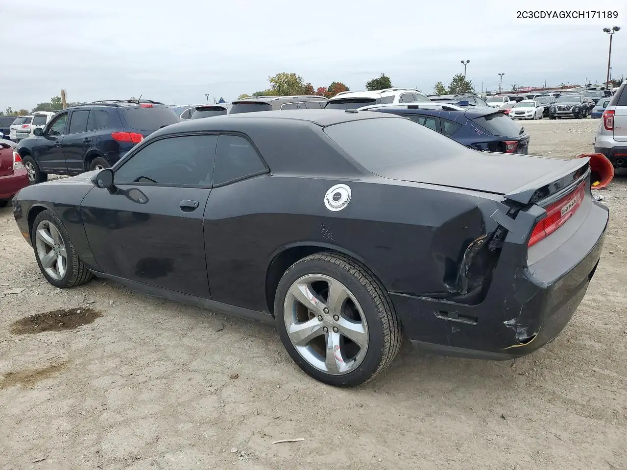 2012 DODGE CHALLENGER VIN 2C3CDYAGXCH171189 — фото 2