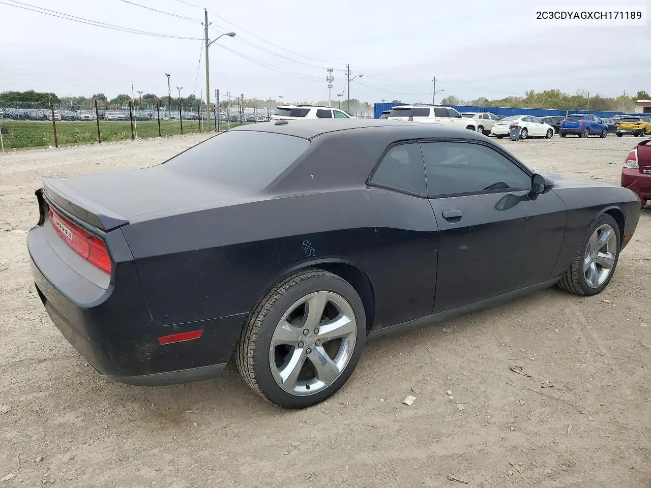 2012 DODGE CHALLENGER VIN 2C3CDYAGXCH171189 — фото 3