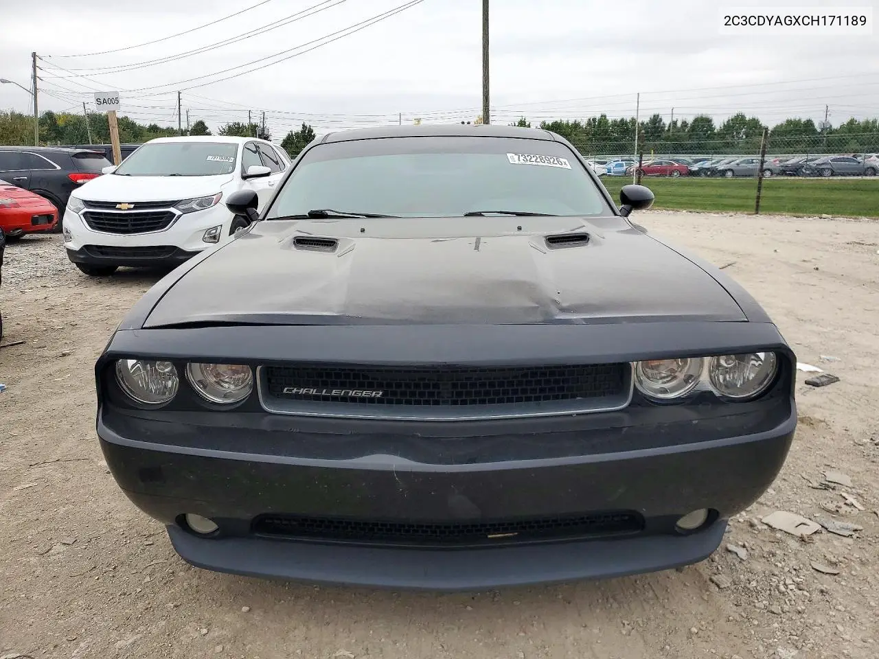 2012 DODGE CHALLENGER VIN 2C3CDYAGXCH171189 — фото 5