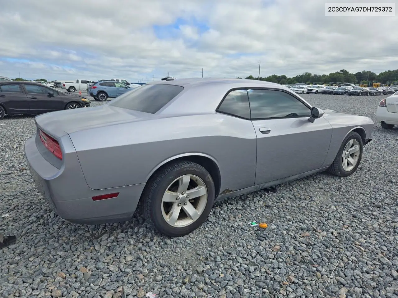 2013 DODGE CHALLENGER VIN 2C3CDYAG7DH729372 — фото 3