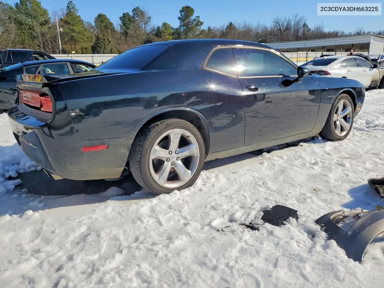 2013 DODGE CHALLENGER VIN 2C3CDYAG3DH663225 — фото 3