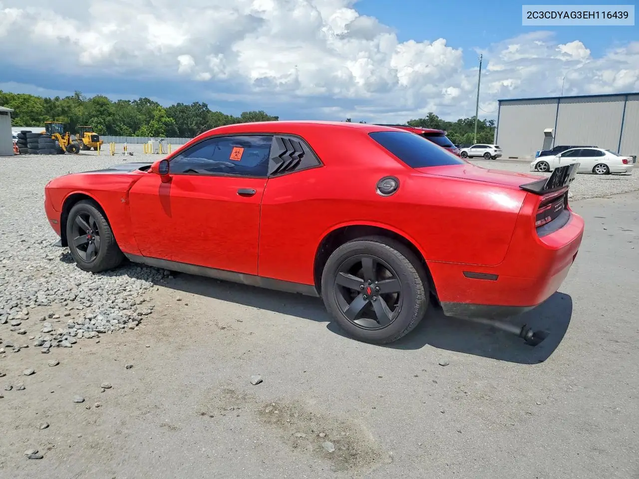 2014 DODGE CHALLENGER VIN 2C3CDYAG3EH116439 — фото 2