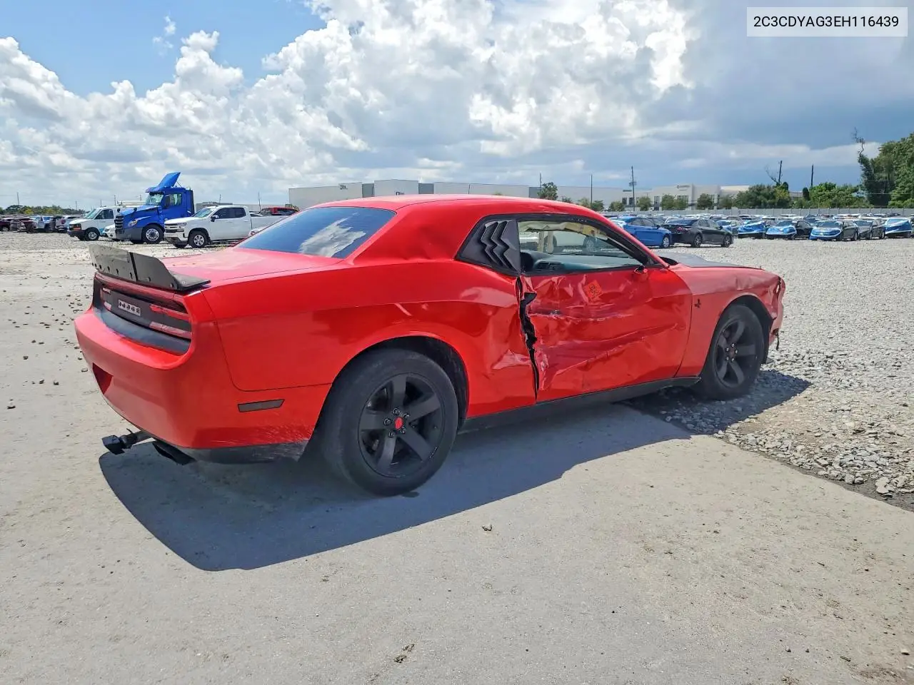 2014 DODGE CHALLENGER VIN 2C3CDYAG3EH116439 — фото 3