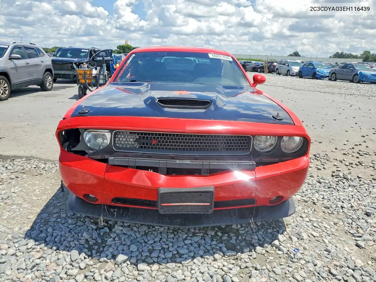 2014 DODGE CHALLENGER VIN 2C3CDYAG3EH116439 — фото 5