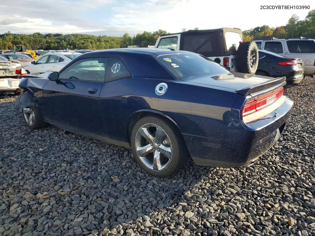 2014 DODGE CHALLENGER VIN 2C3CDYBT8EH103990 — фото 2