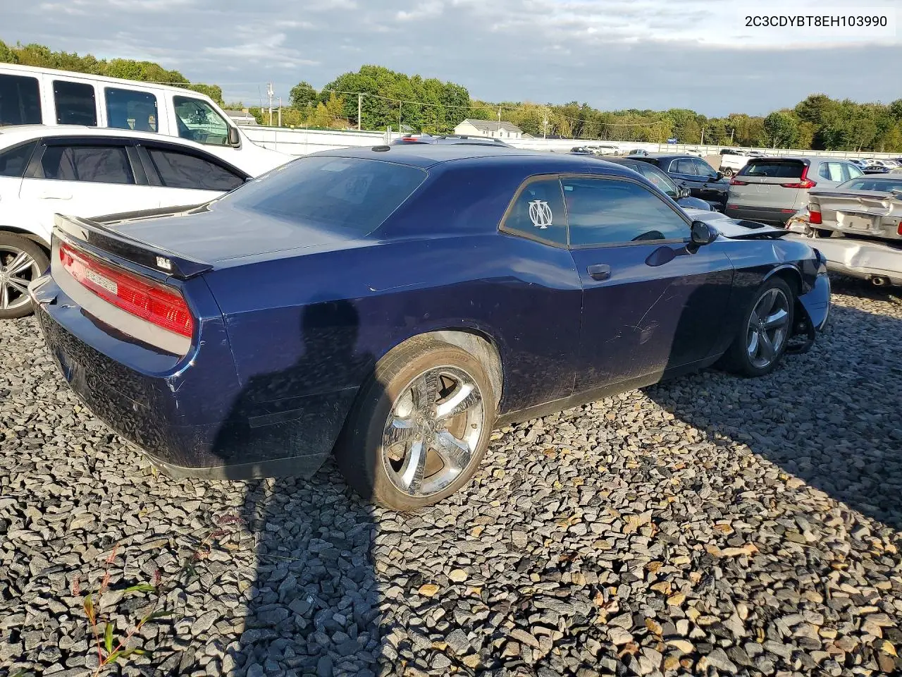 2014 DODGE CHALLENGER VIN 2C3CDYBT8EH103990 — фото 3