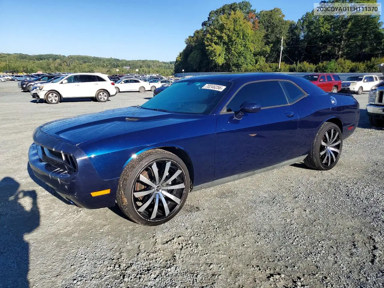 DODGE CHALLENGER 2014, VIN 2C3CDYAG1EH111370