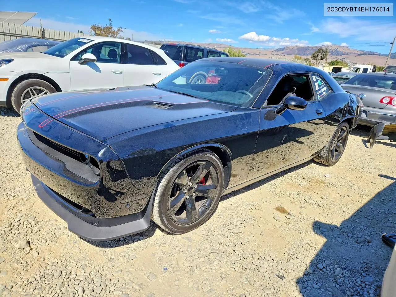 2014 DODGE CHALLENGER VIN 2C3CDYBT4EH176614 — фото 2