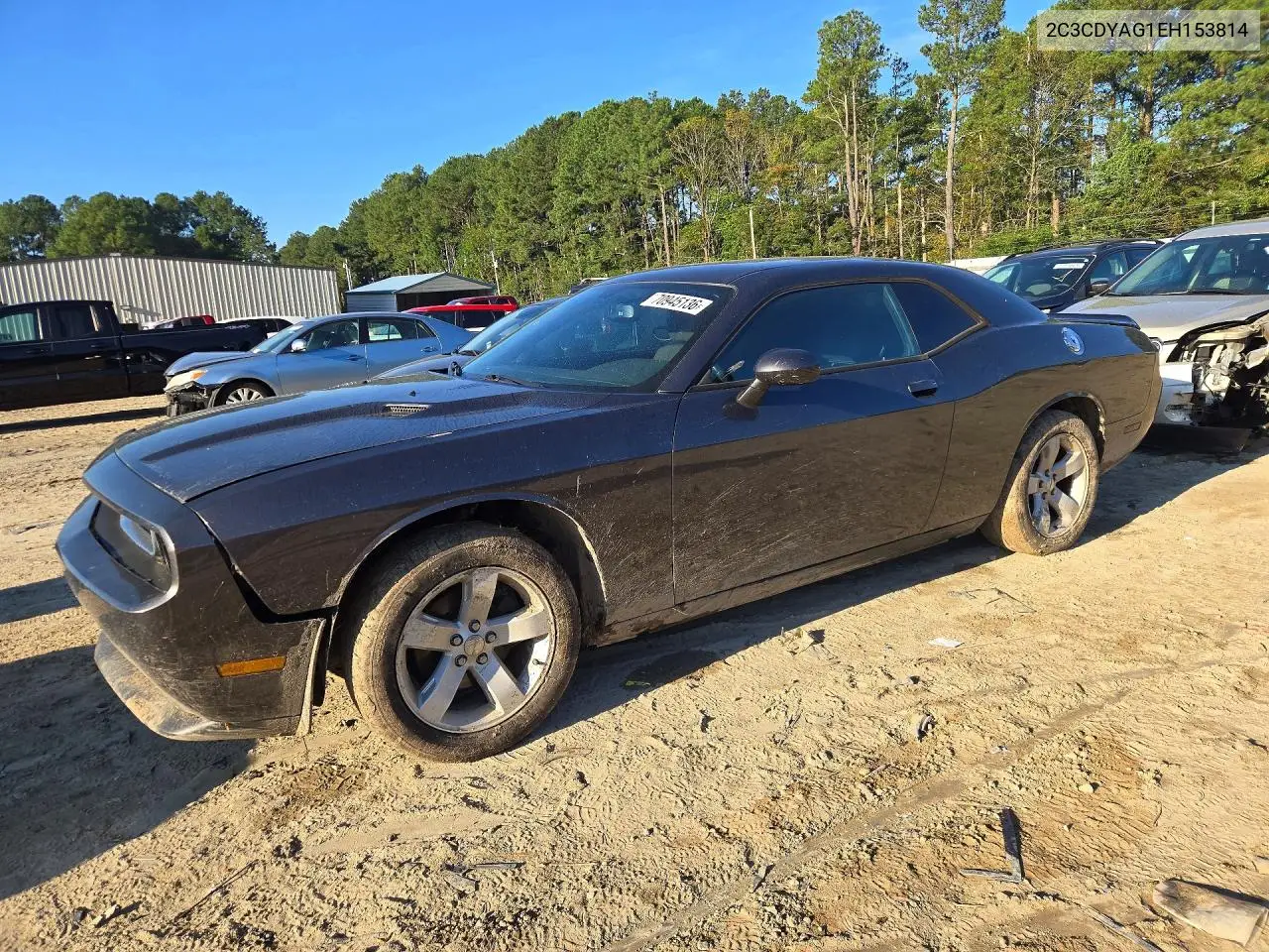 DODGE CHALLENGER 2014, VIN 2C3CDYAG1EH153814