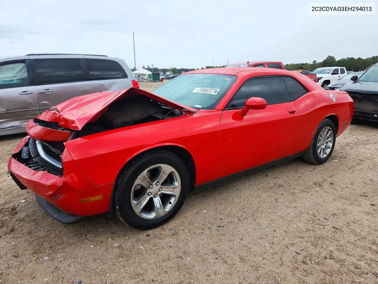 DODGE CHALLENGER 2014, VIN 2C3CDYAG3EH294013