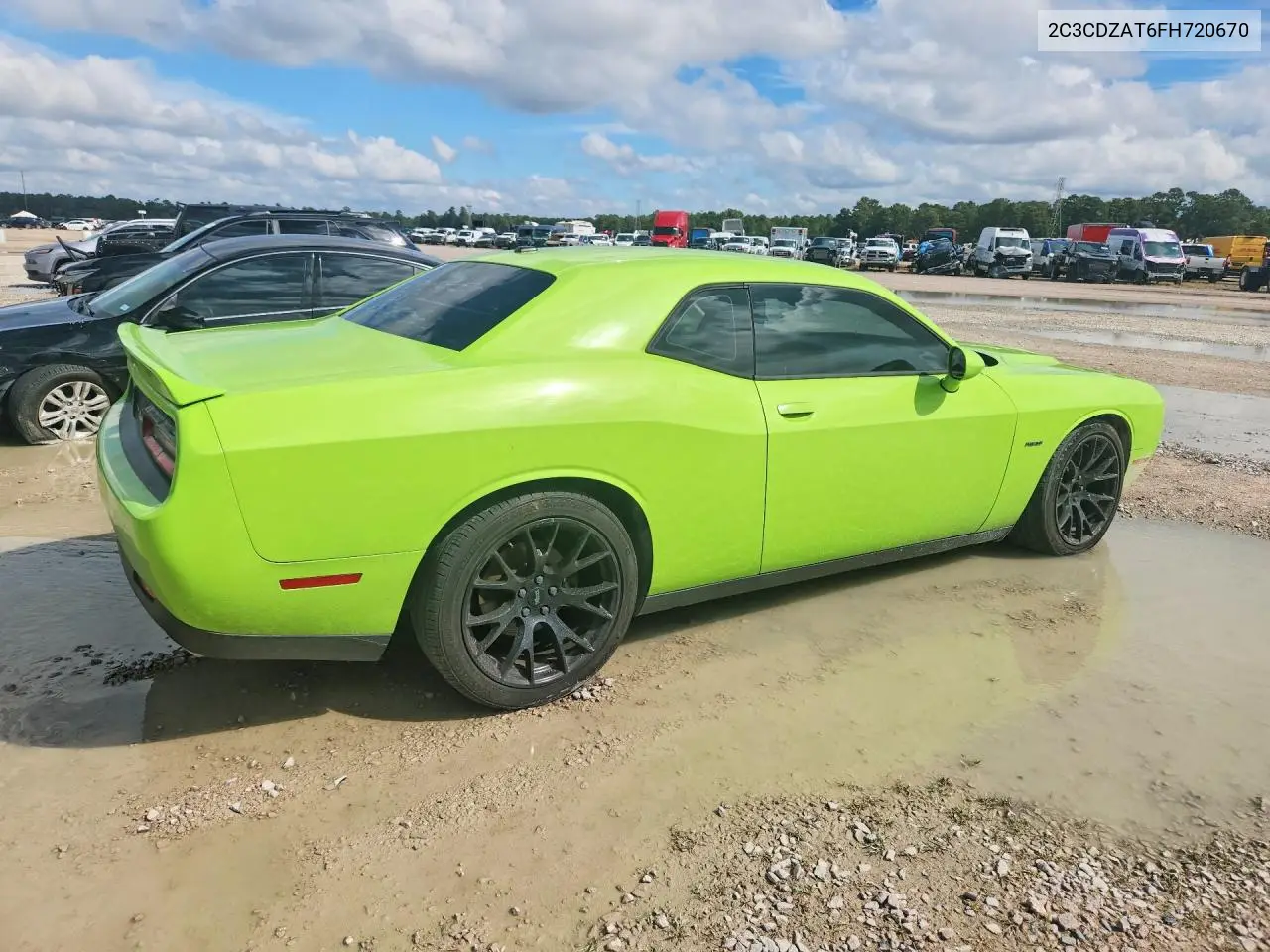 2015 DODGE CHALLENGER VIN 2C3CDZAT6FH720670 — фото 3
