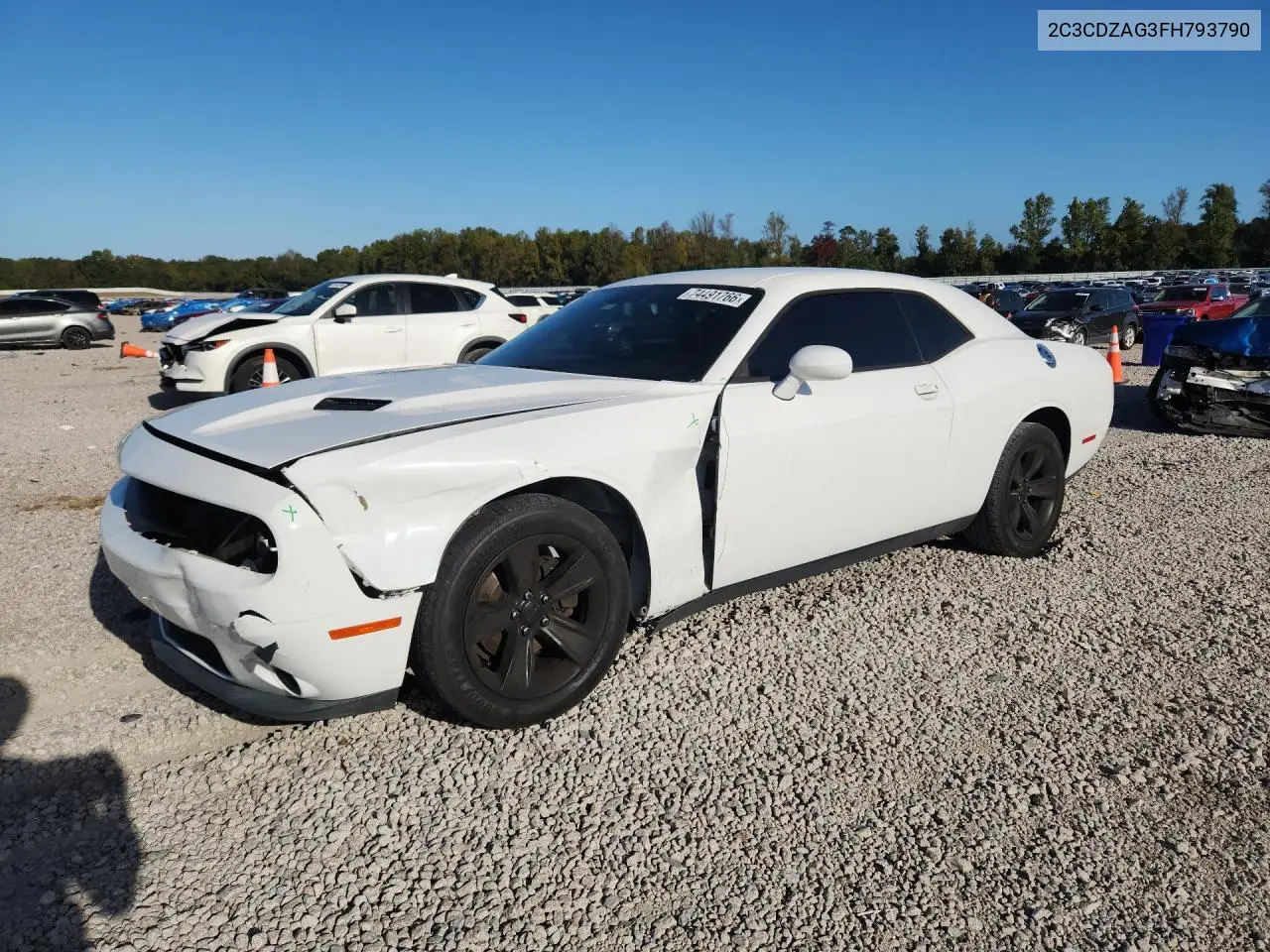 DODGE CHALLENGER 2015, VIN 2C3CDZAG3FH793790