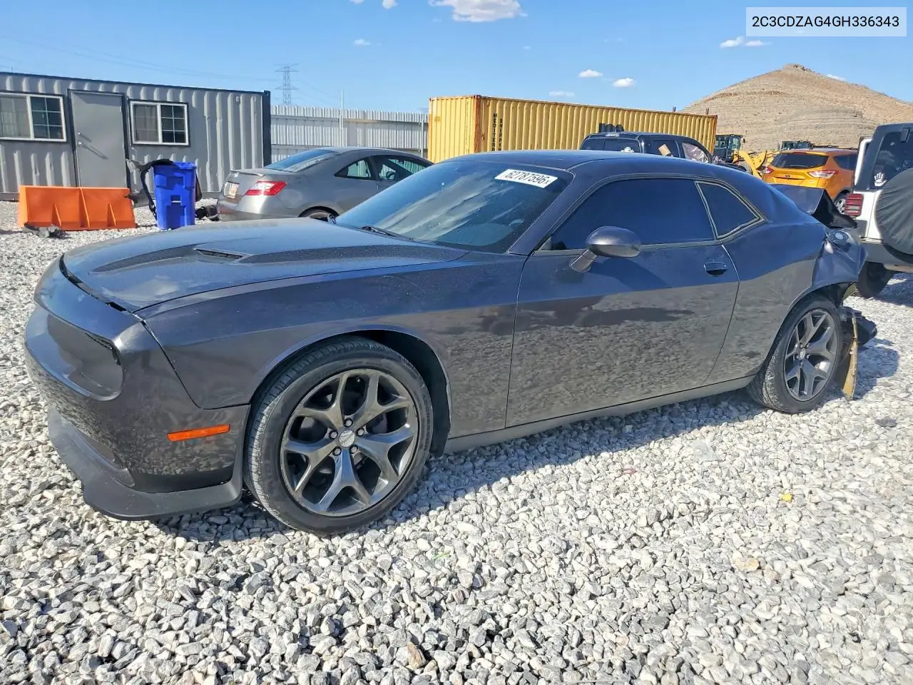 DODGE CHALLENGER 2016, VIN 2C3CDZAG4GH336343