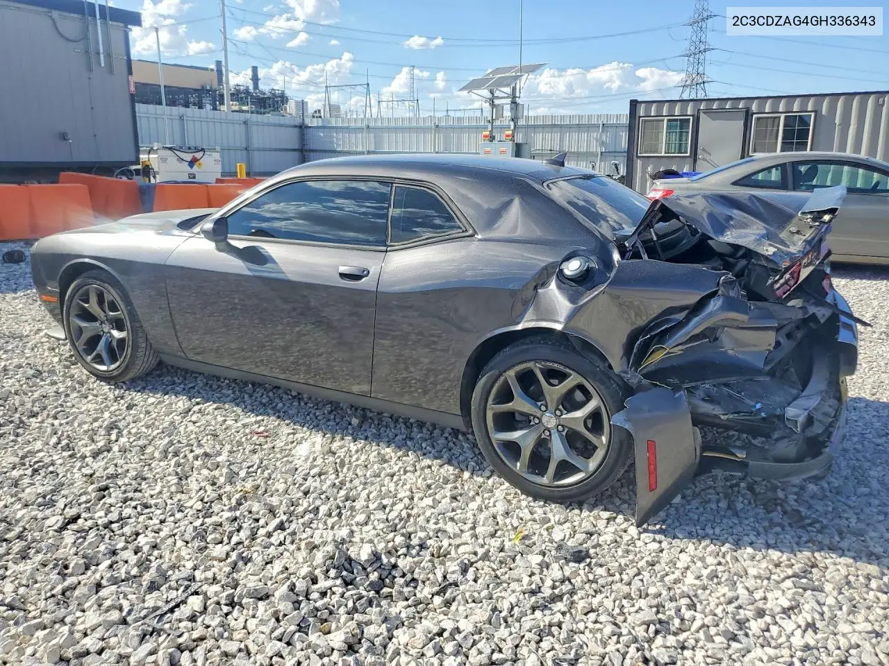 2016 DODGE CHALLENGER VIN 2C3CDZAG4GH336343 — фото 2