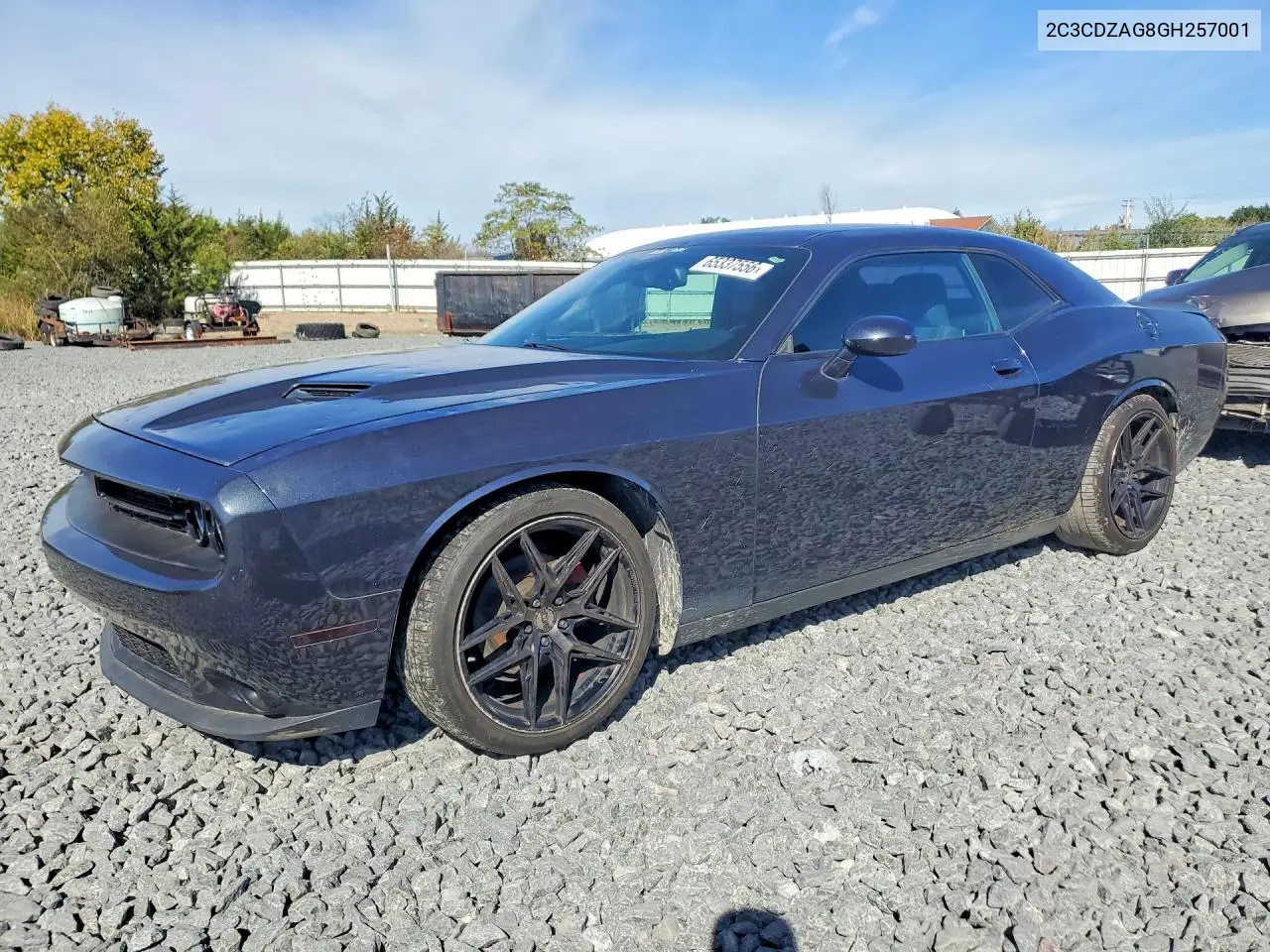 DODGE CHALLENGER 2016, VIN 2C3CDZAG8GH257001