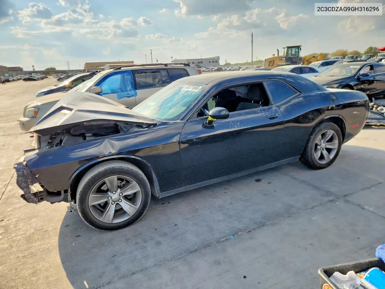 DODGE CHALLENGER 2016, VIN 2C3CDZAG9GH316296