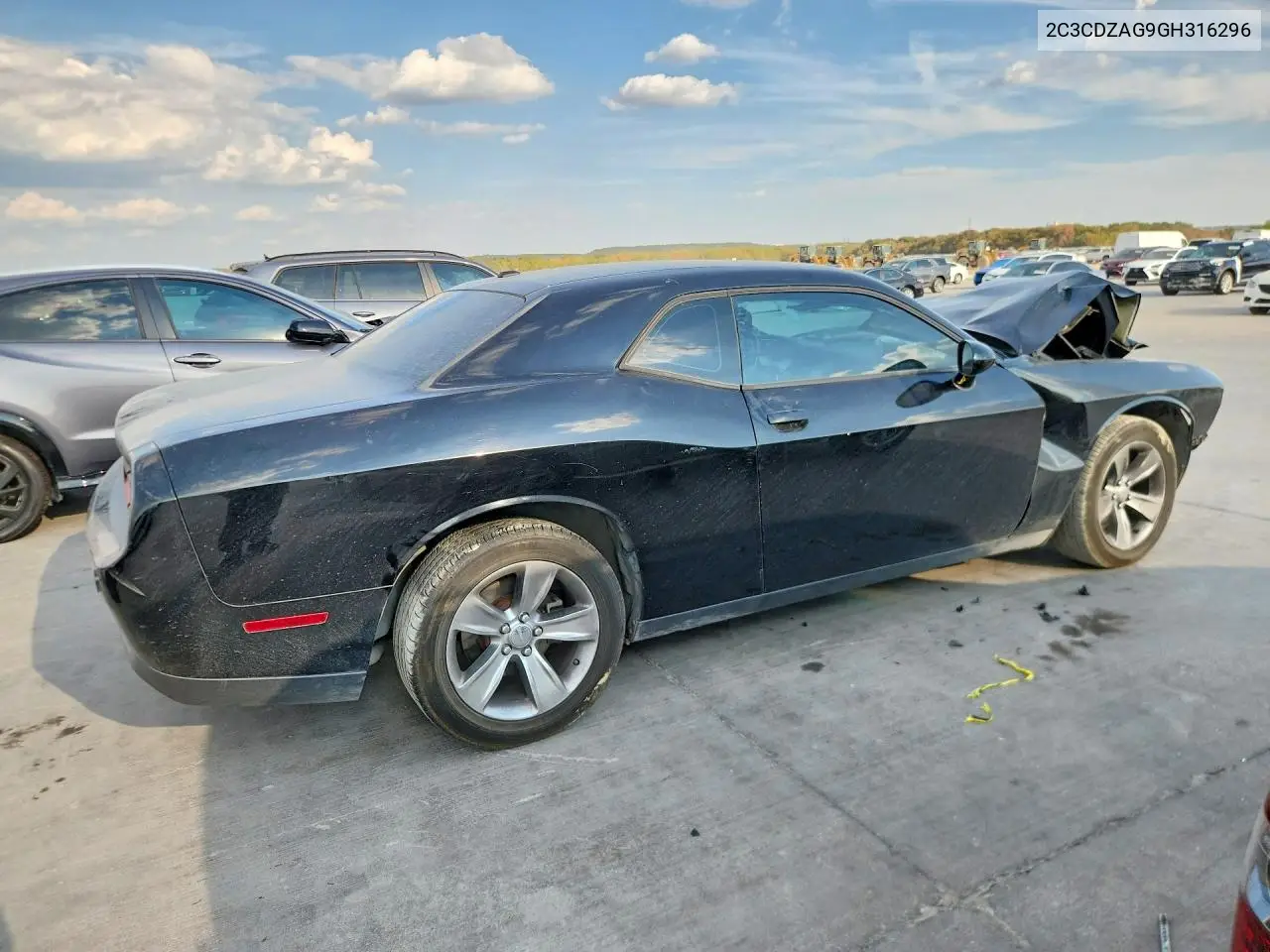 2016 DODGE CHALLENGER VIN 2C3CDZAG9GH316296 — фото 3
