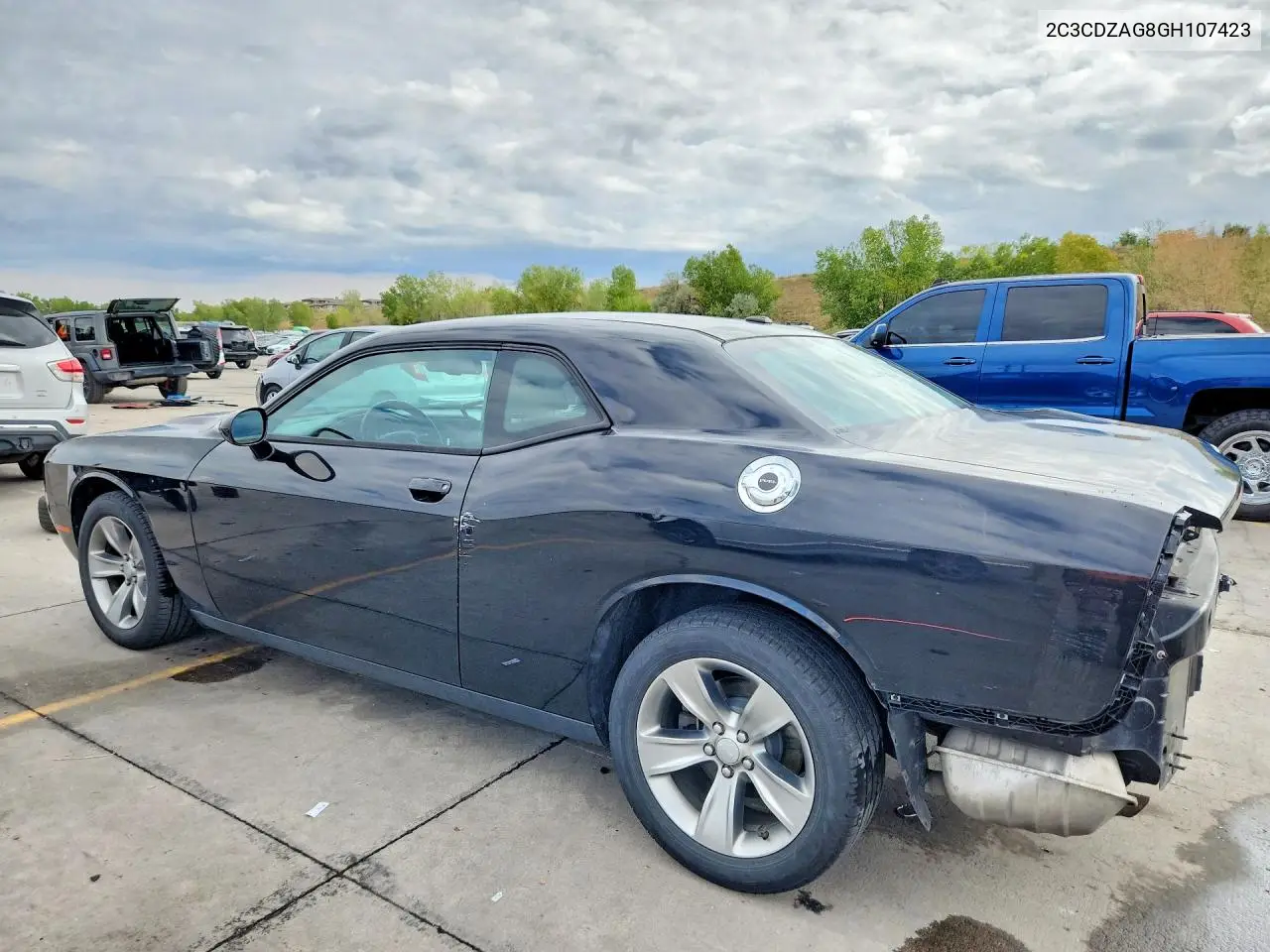 2016 DODGE CHALLENGER VIN 2C3CDZAG8GH107423 — фото 2