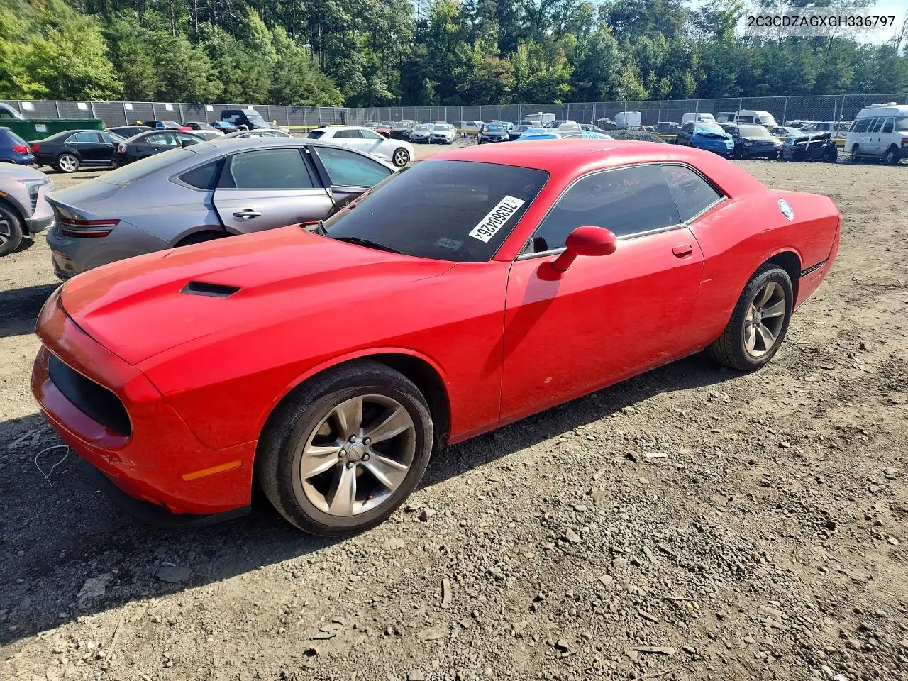 DODGE CHALLENGER 2016, VIN 2C3CDZAGXGH336797