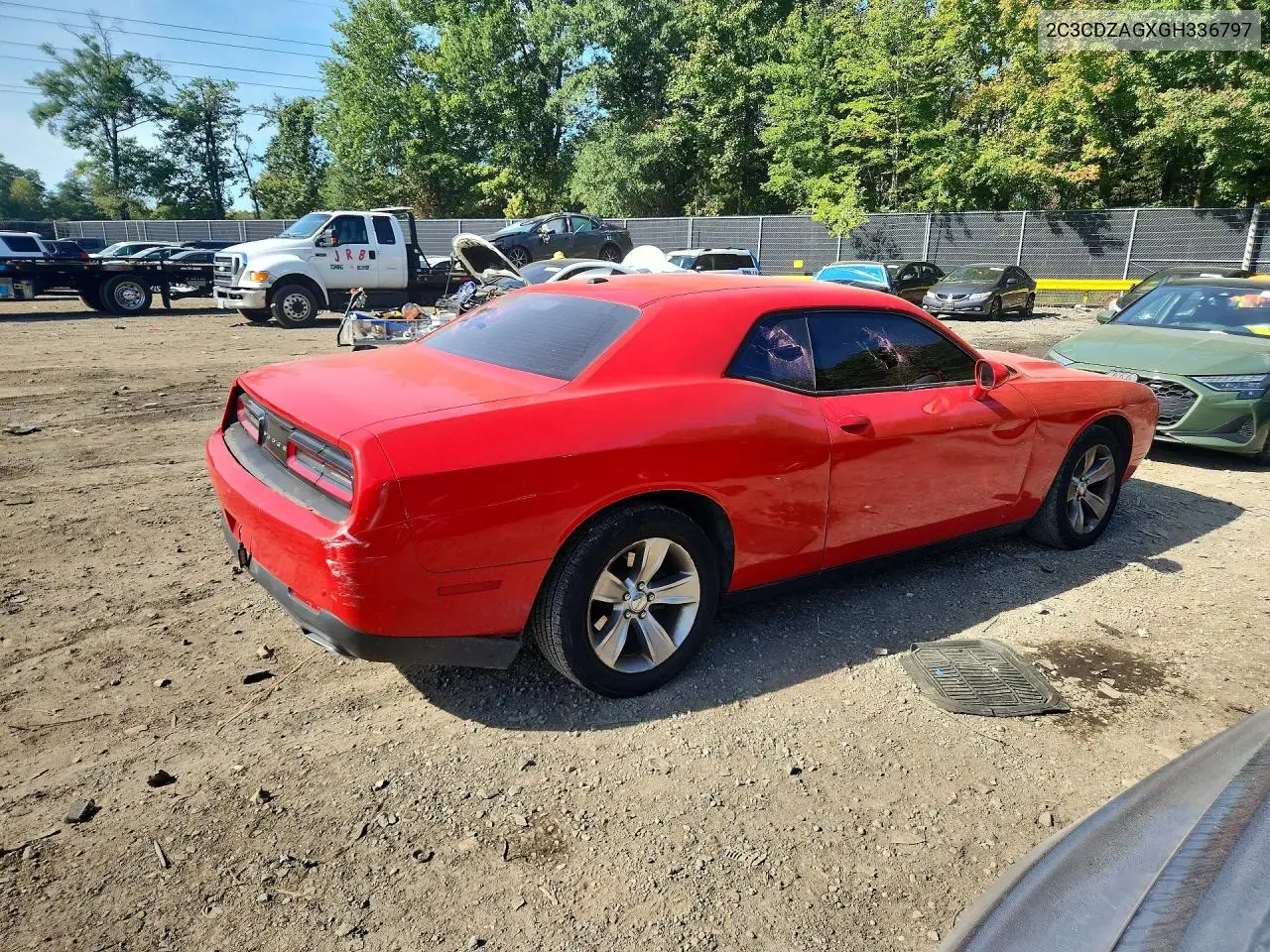 2016 DODGE CHALLENGER VIN 2C3CDZAGXGH336797 — фото 3