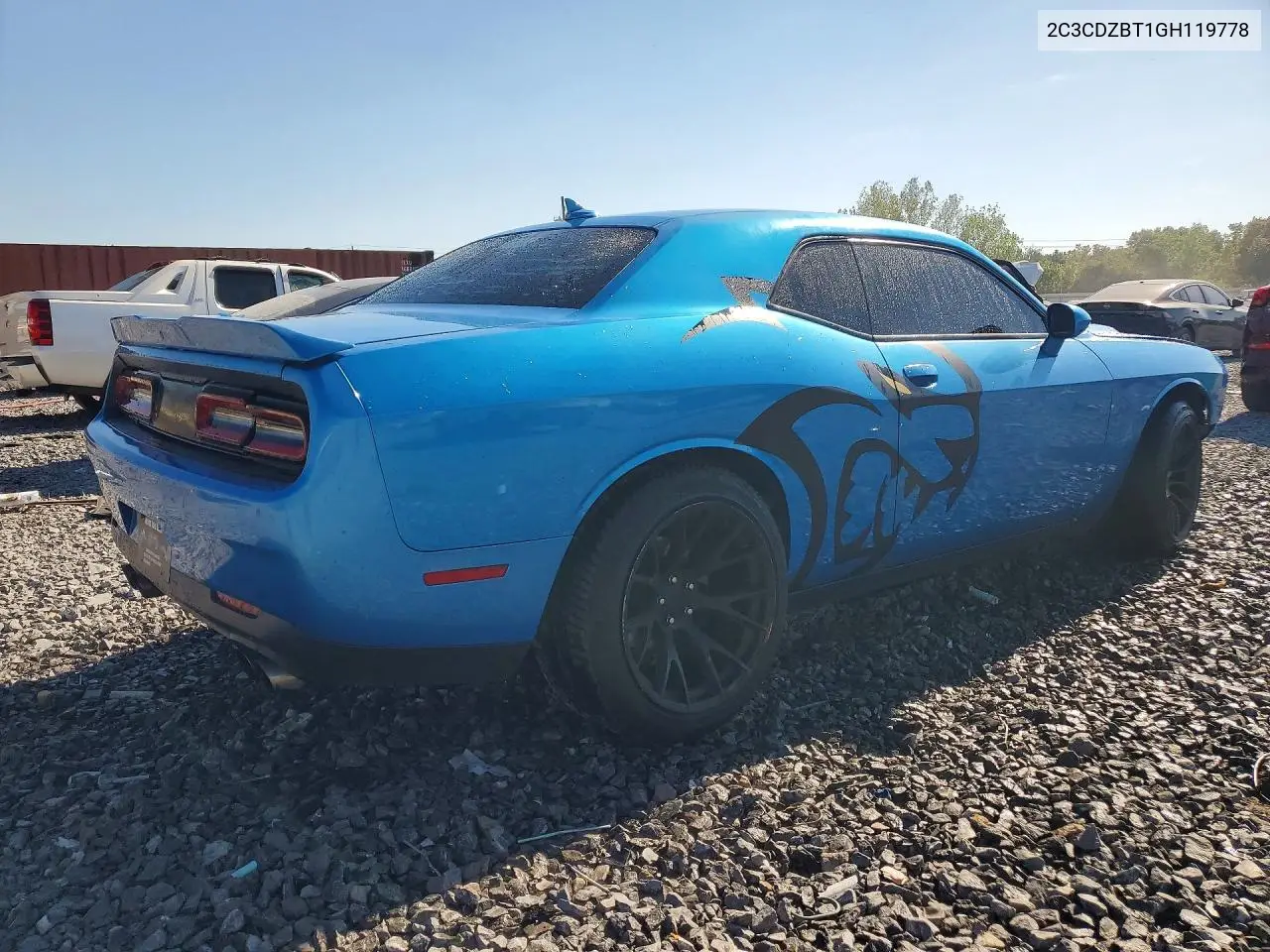 2016 DODGE CHALLENGER VIN 2C3CDZBT1GH119778 — фото 3