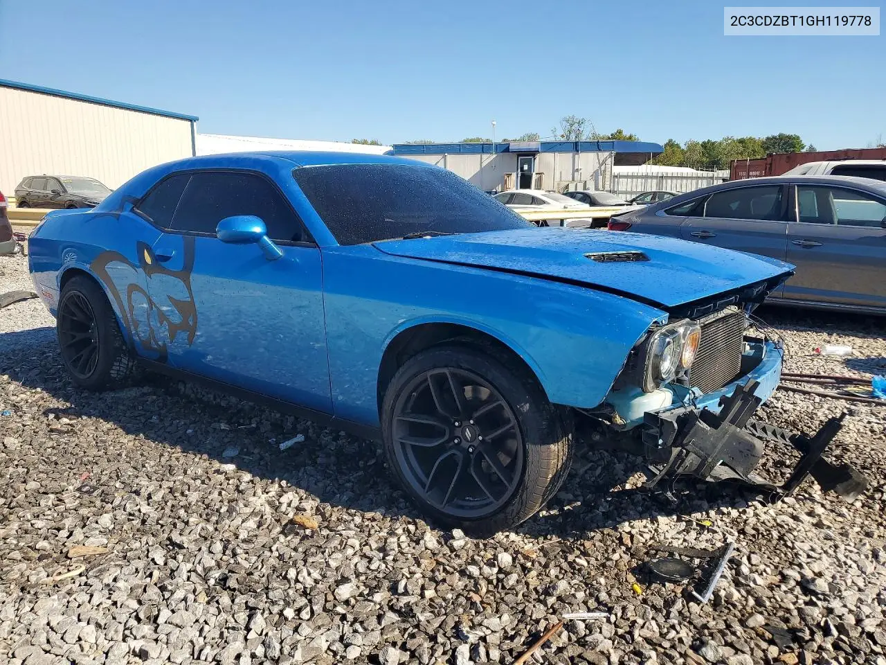 2016 DODGE CHALLENGER VIN 2C3CDZBT1GH119778 — фото 4