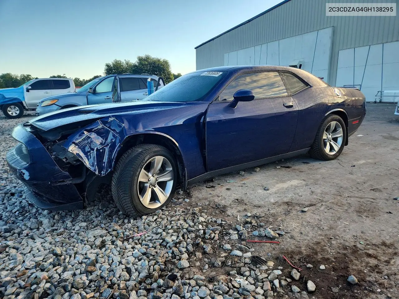 2016 DODGE CHALLENGER VIN 2C3CDZAG4GH138295 — фото 2