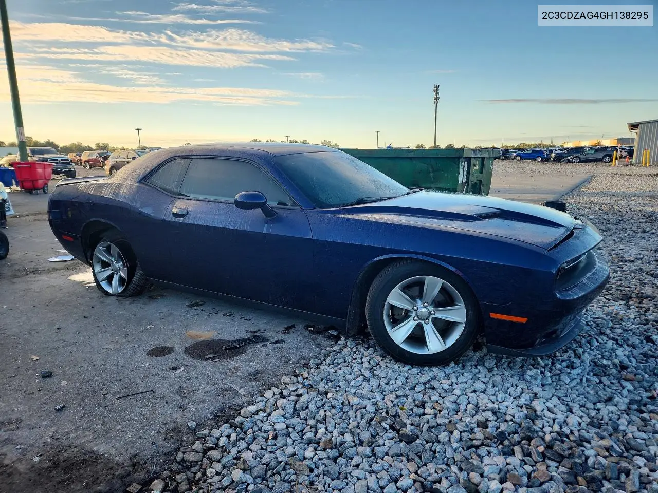 2016 DODGE CHALLENGER VIN 2C3CDZAG4GH138295 — фото 5