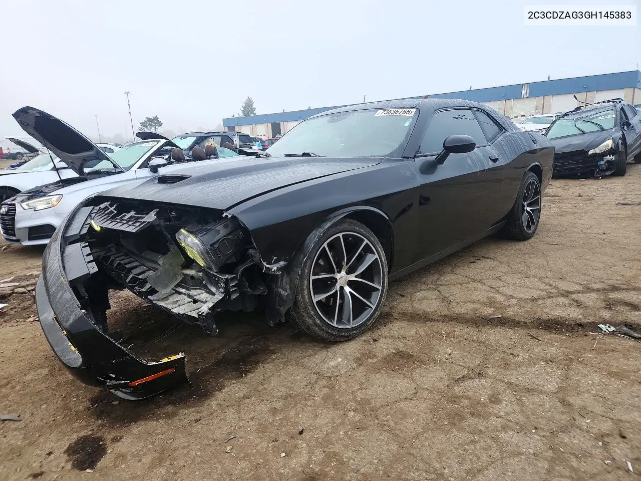DODGE CHALLENGER 2016, VIN 2C3CDZAG3GH145383