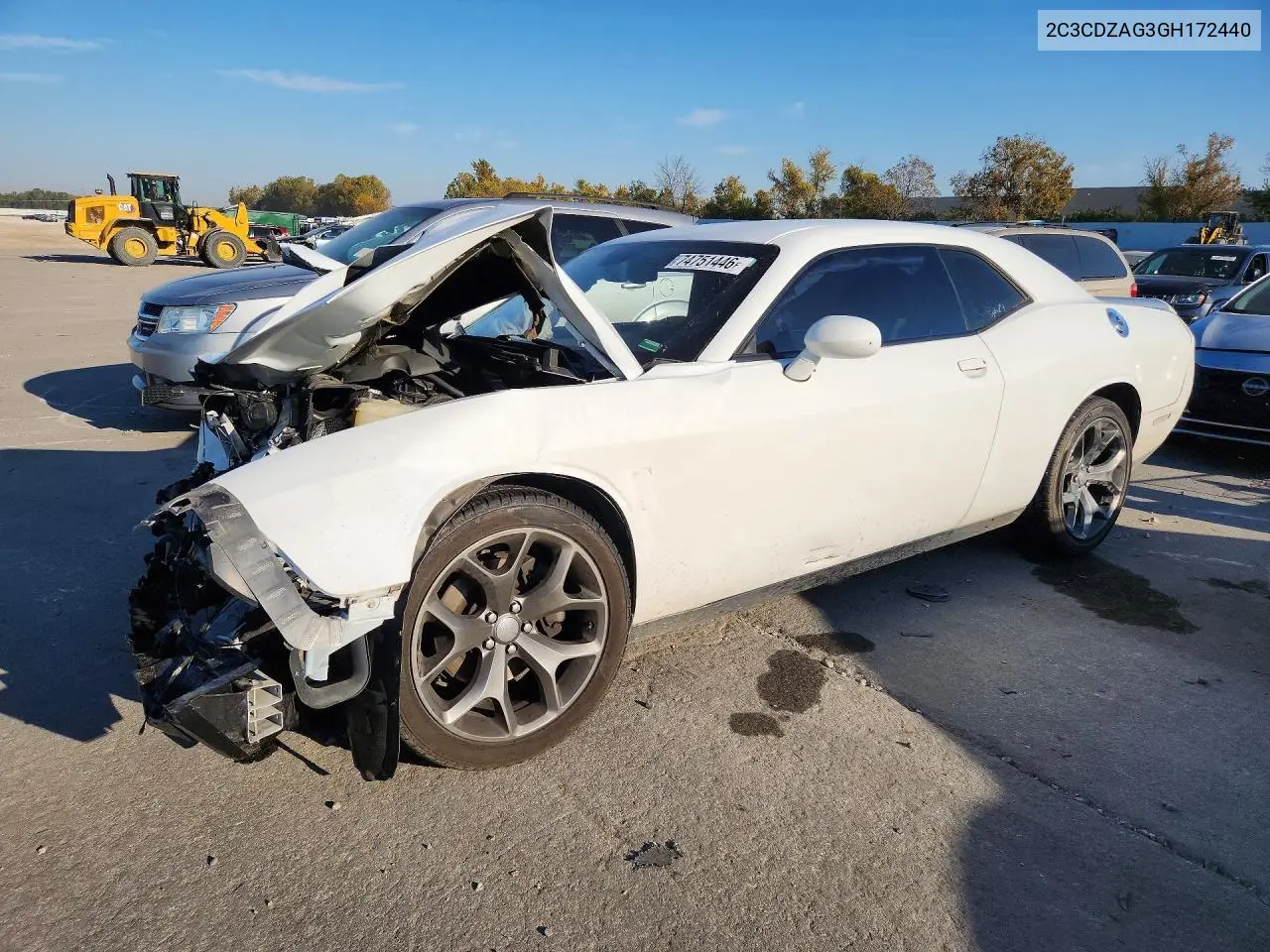 DODGE CHALLENGER 2016, VIN 2C3CDZAG3GH172440