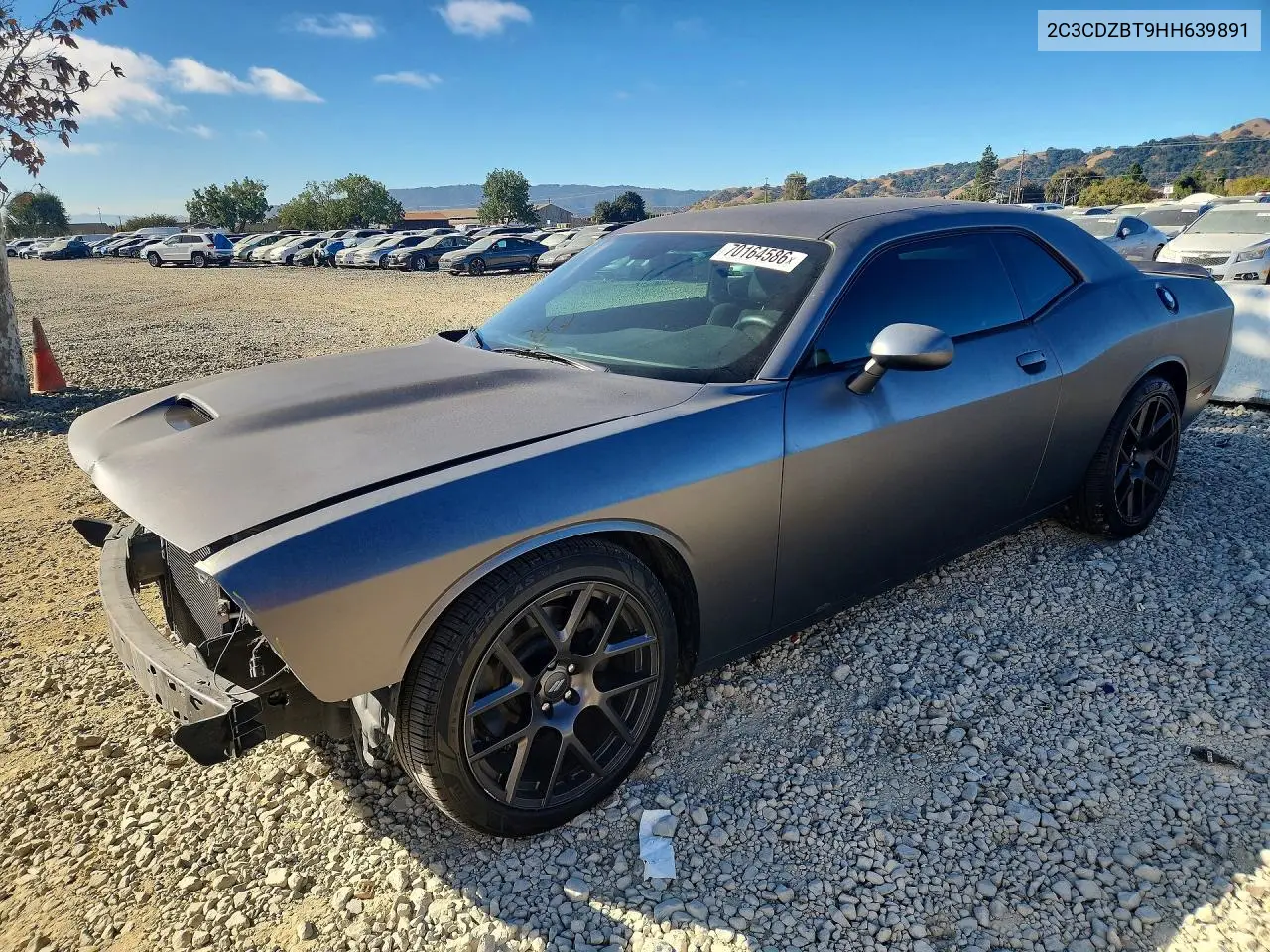 DODGE CHALLENGER 2017, VIN 2C3CDZBT9HH639891