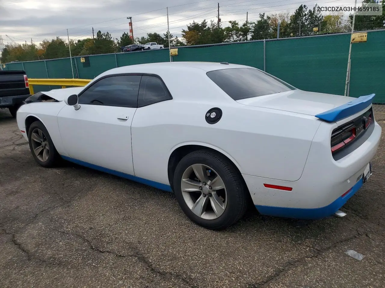 2017 DODGE CHALLENGER VIN 2C3CDZAG3HH659185 — фото 2