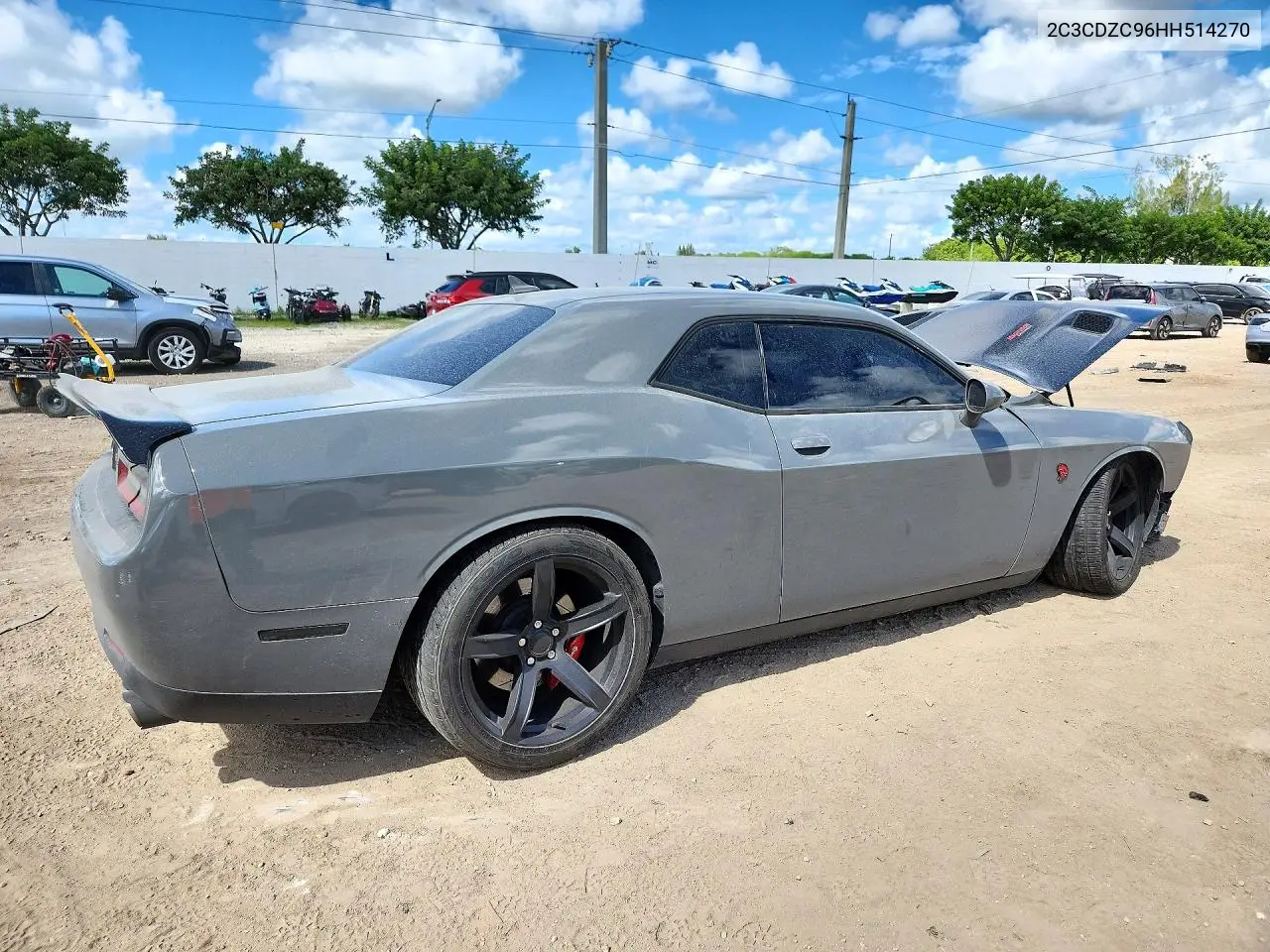 2017 DODGE CHALLENGER VIN 2C3CDZC96HH514270 — фото 3