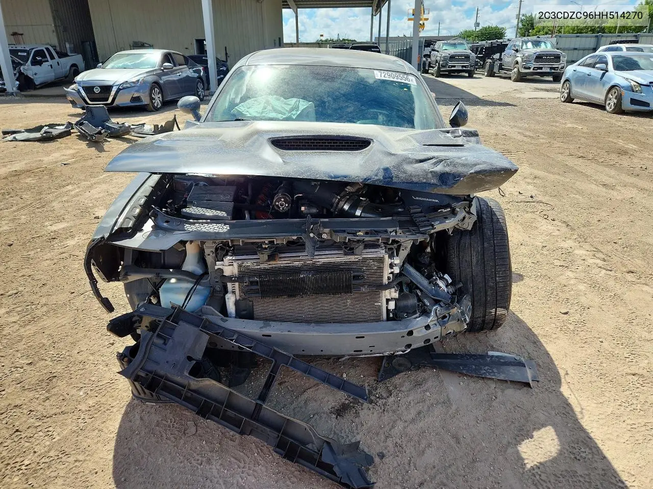 2017 DODGE CHALLENGER VIN 2C3CDZC96HH514270 — фото 5