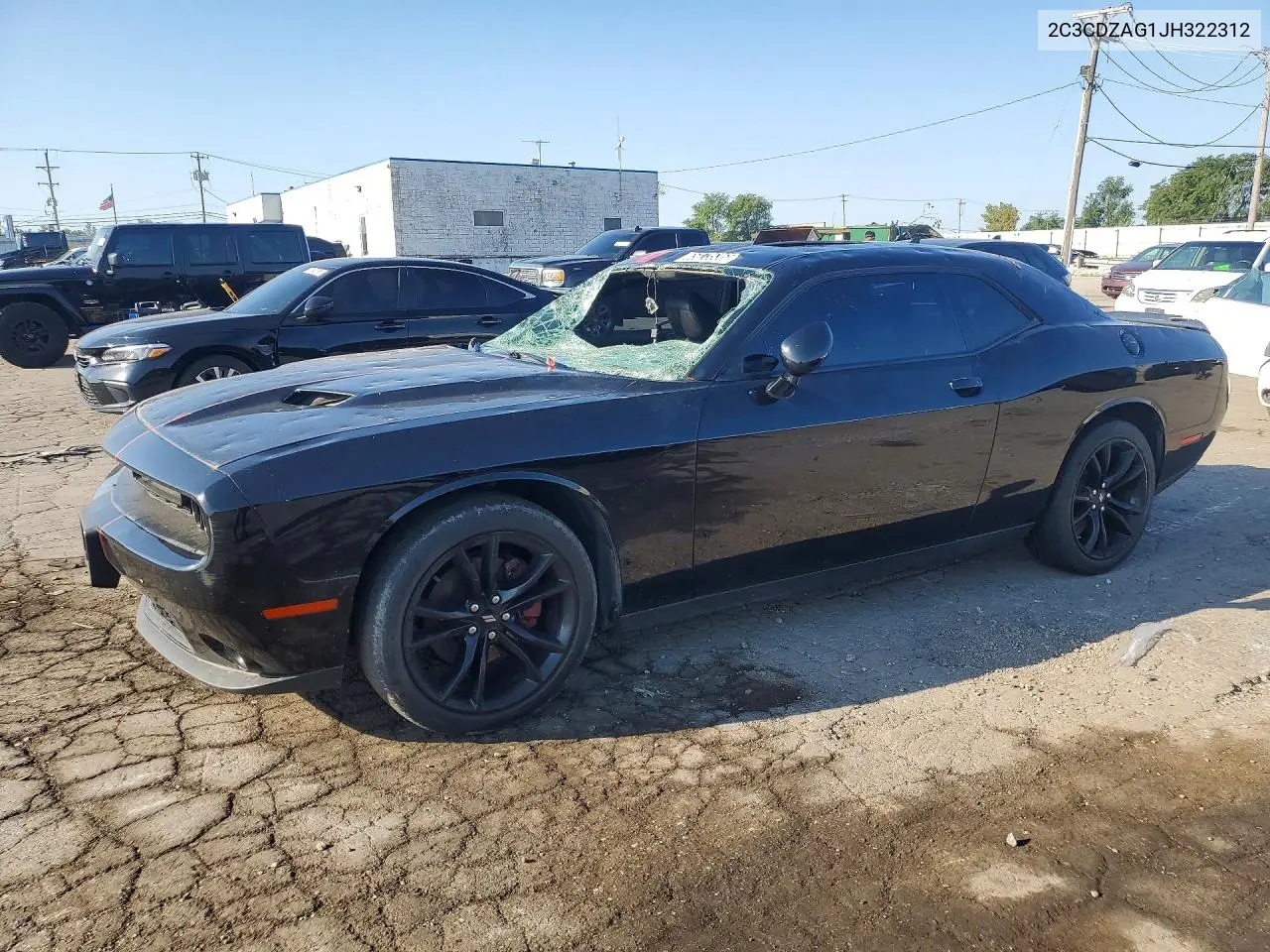 DODGE CHALLENGER 2018, VIN 2C3CDZAG1JH322312