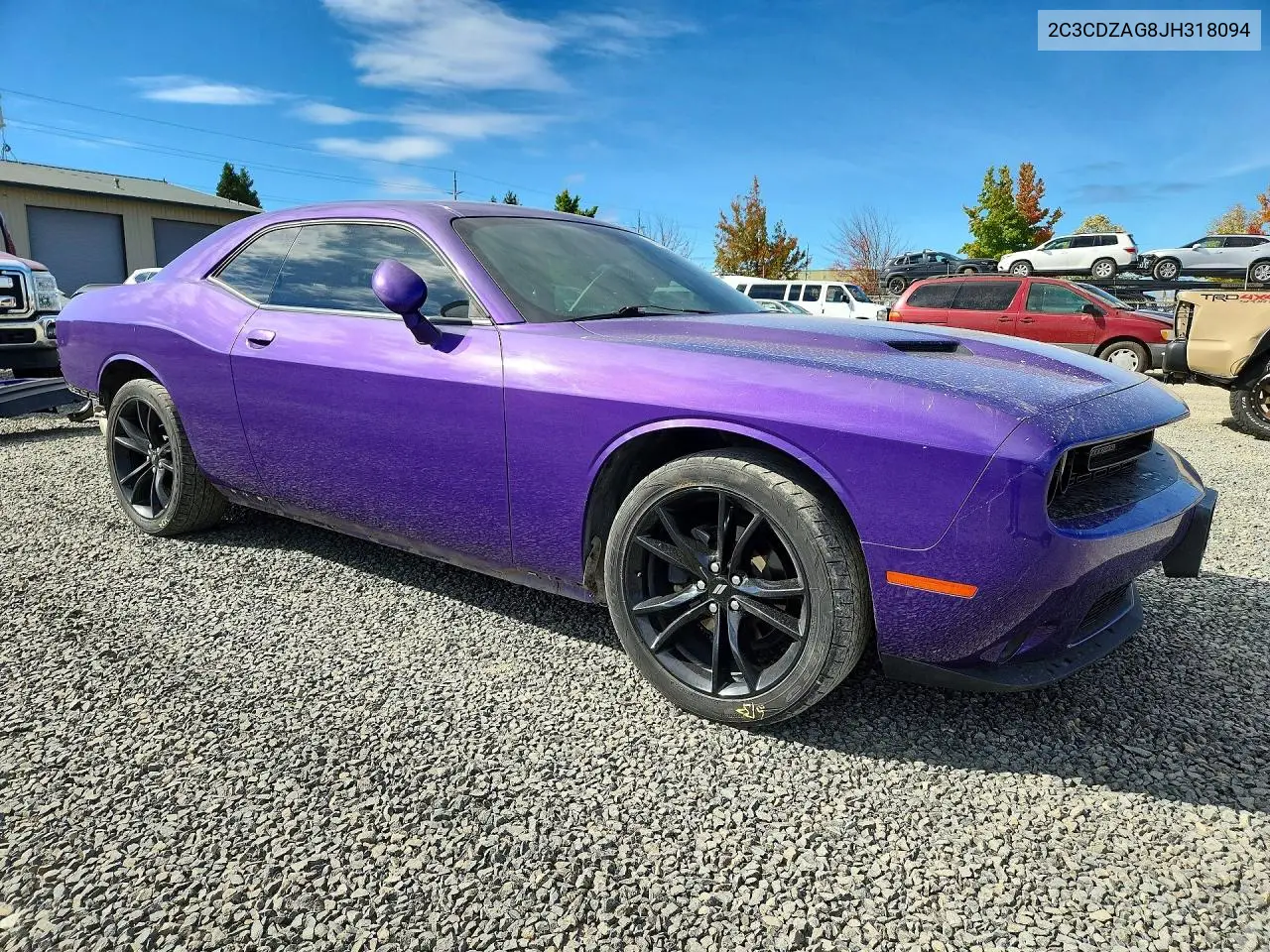 2018 DODGE CHALLENGER VIN 2C3CDZAG8JH318094 — фото 4