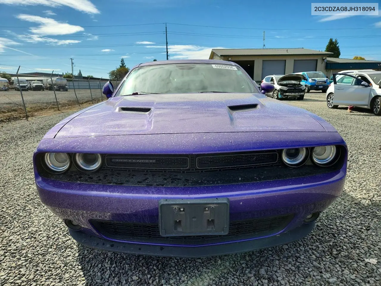 2018 DODGE CHALLENGER VIN 2C3CDZAG8JH318094 — фото 5