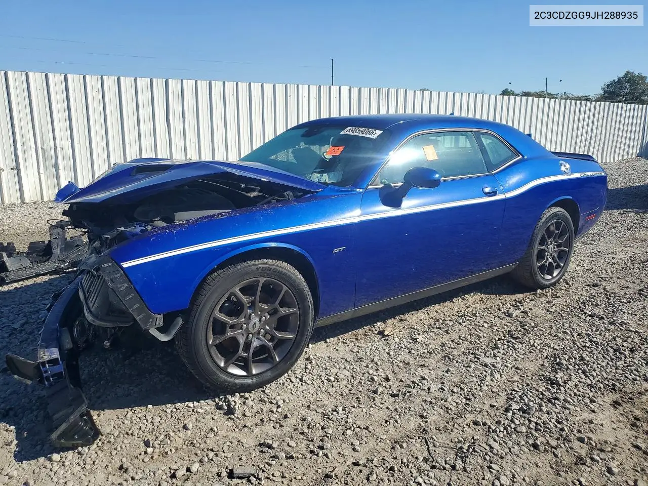 DODGE CHALLENGER 2018, VIN 2C3CDZGG9JH288935