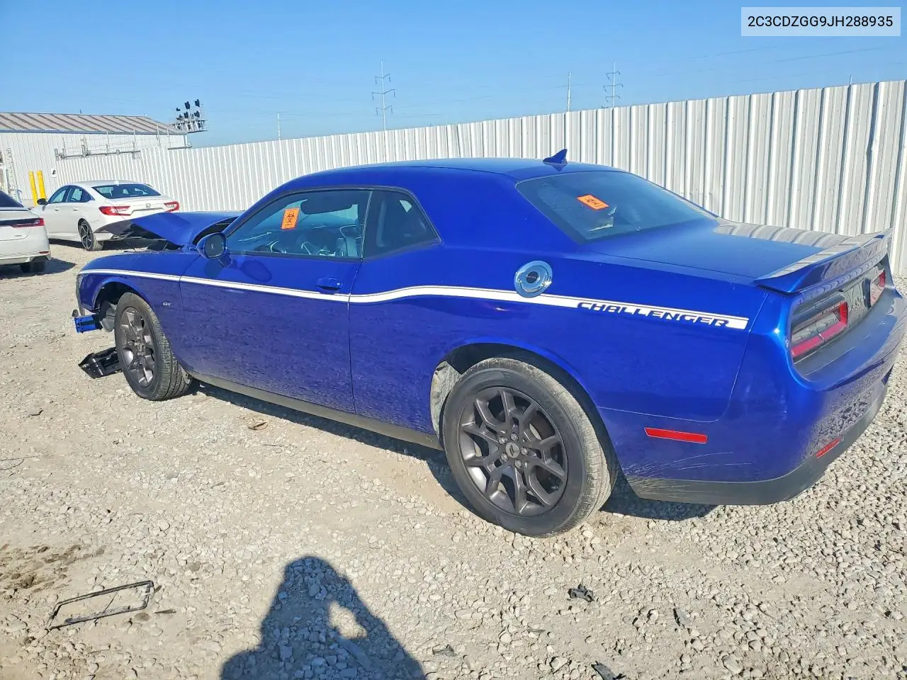 2018 DODGE CHALLENGER VIN 2C3CDZGG9JH288935 — фото 2