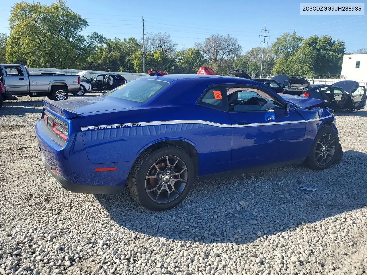 2018 DODGE CHALLENGER VIN 2C3CDZGG9JH288935 — фото 3