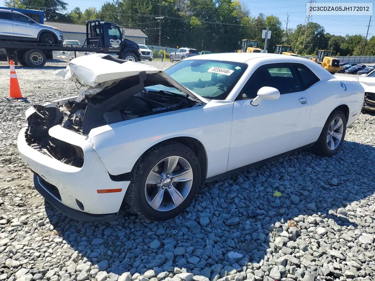 DODGE CHALLENGER 2018, VIN 2C3CDZAG5JH172012