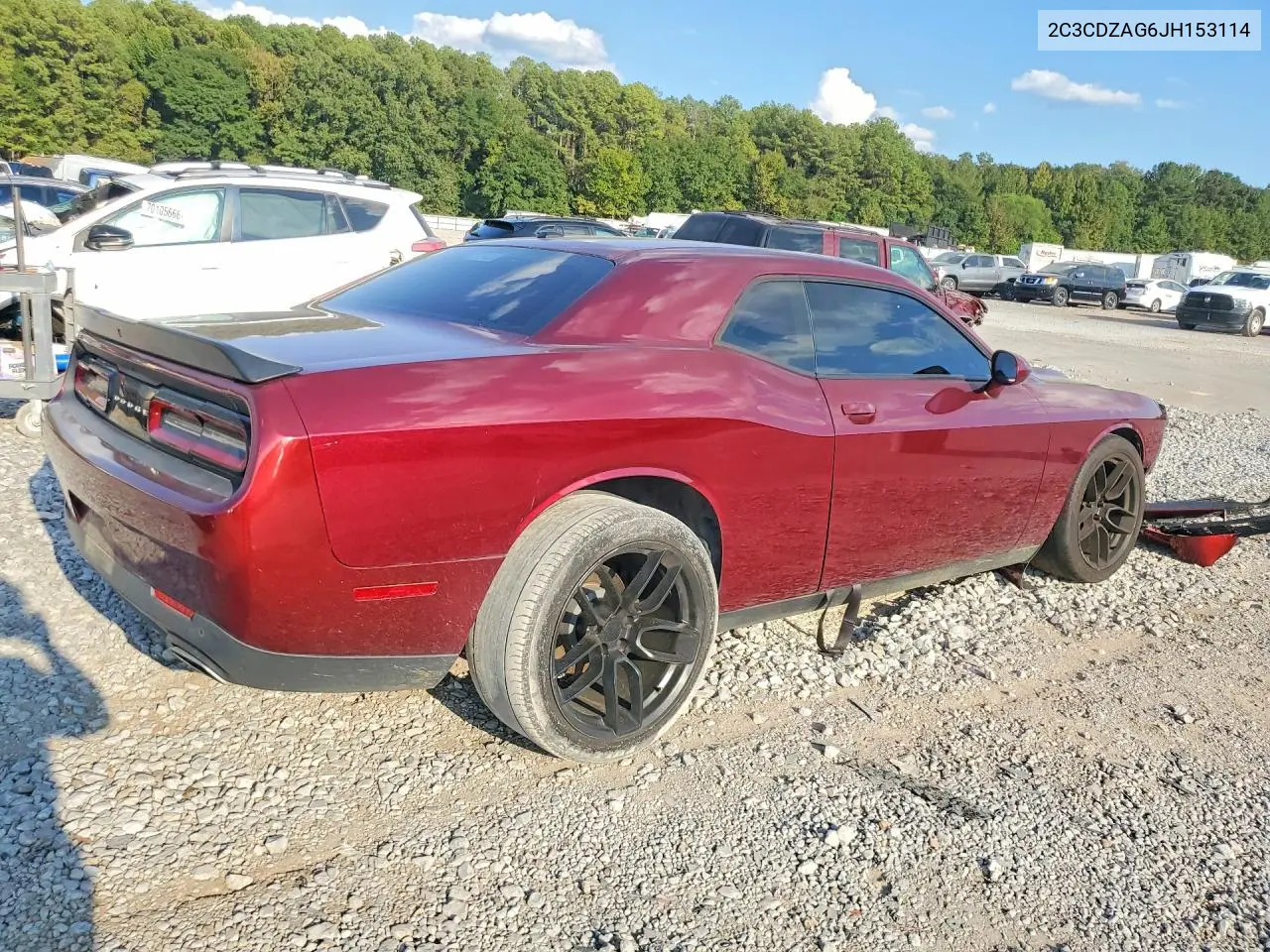 2018 DODGE CHALLENGER VIN 2C3CDZAG6JH153114 — фото 3