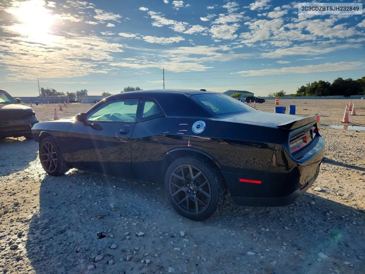 2018 DODGE CHALLENGER VIN 2C3CDZBT5JH232849 — фото 2