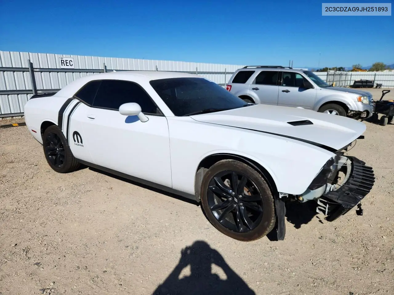 2018 DODGE CHALLENGER VIN 2C3CDZAG9JH251893 — фото 4