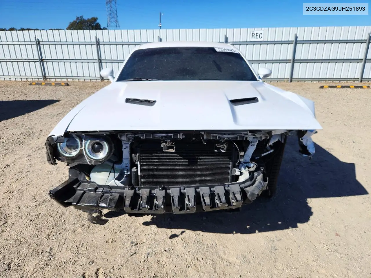 2018 DODGE CHALLENGER VIN 2C3CDZAG9JH251893 — фото 5