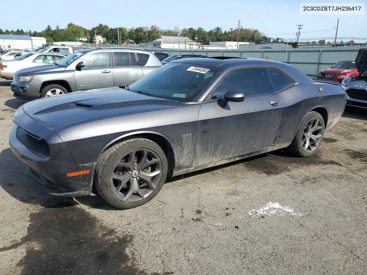 DODGE CHALLENGER 2018, VIN 2C3CDZBT7JH236417