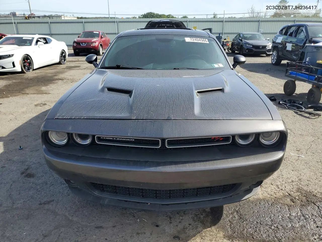 2018 DODGE CHALLENGER VIN 2C3CDZBT7JH236417 — фото 5